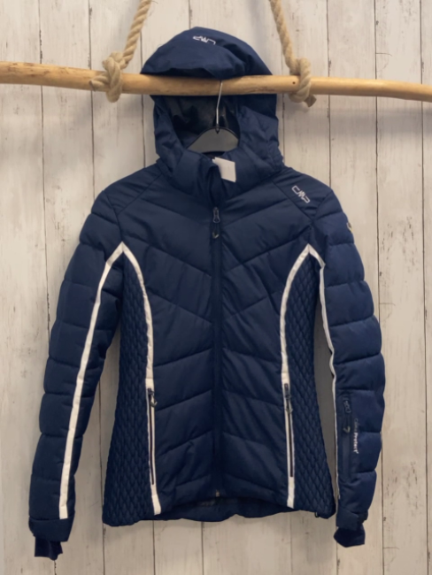 CMP Winterjacke Gr. 34  blau weißer Streifen