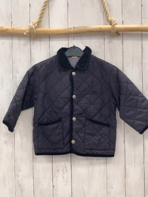 Steiff  Jacke  Gr. 110  blau gesteppt Kordbund + -kragen 