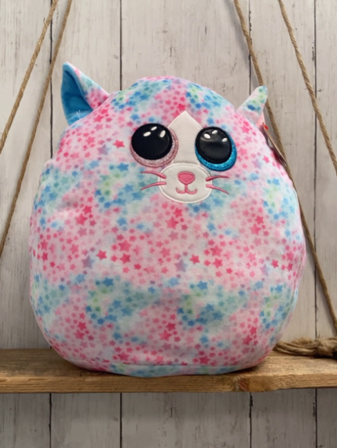 neu ty Plüschspielzeug rundes Tier pink grün blau Sterne 