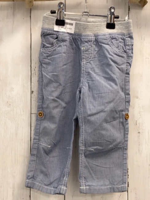   Hose  Gr. 86  hellblau weiße Streifen grauer Bund 