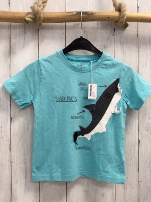   T-Shirt Gr. 104  mint Wal Schrift 