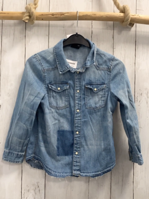 H&M Hemd Gr. 122  blau Jeans