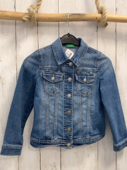 Benetton  Jeansjacke  Gr. 116  blau 