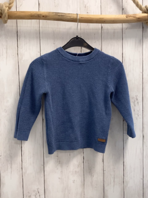 H&M  Pullover  Gr. 110  hellblau Struktur Strick 