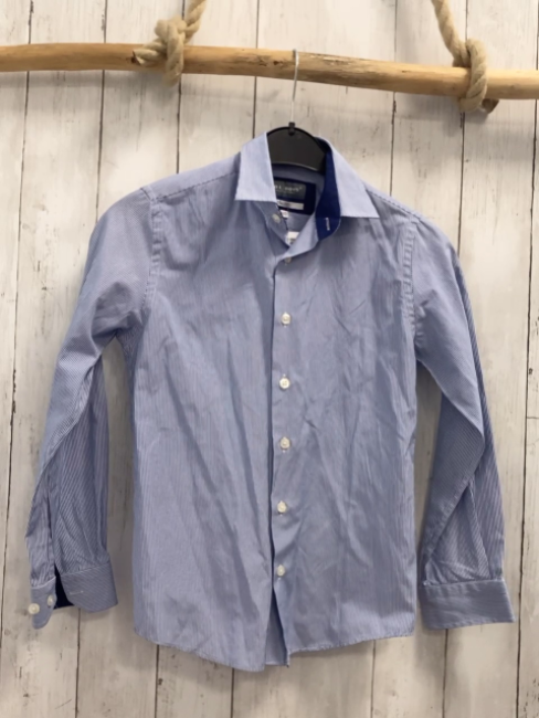 GOL  Hemd  Gr. 140  hellblau weiße Streifen 