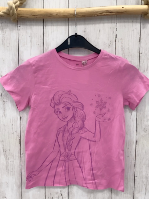 H&M  T-Shirt  Gr. 134  pink Elsa 
