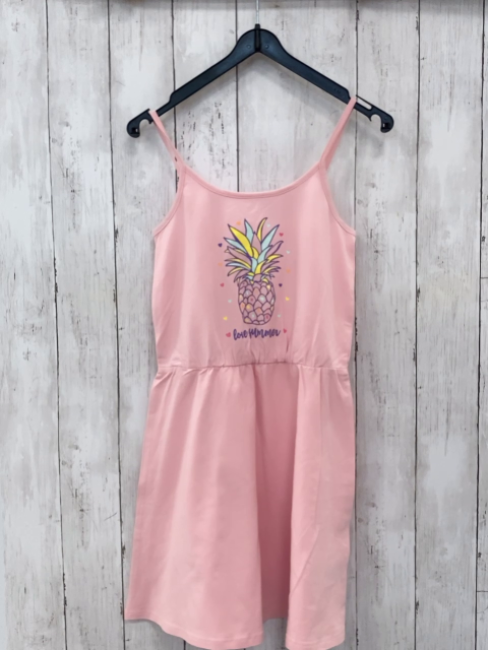 Bonprix  Kleid  Gr. 140  rosa Ananas 