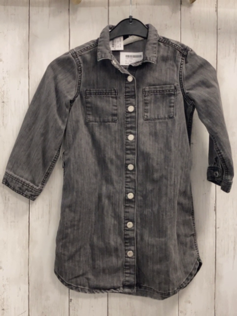 H&M  Kleid  Gr. 110  grau Jeans 