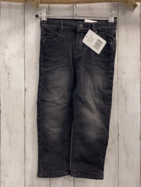 neu  impidimpi Hose  Gr. 98  grau Jeans gefüttert Bund verstellbar 