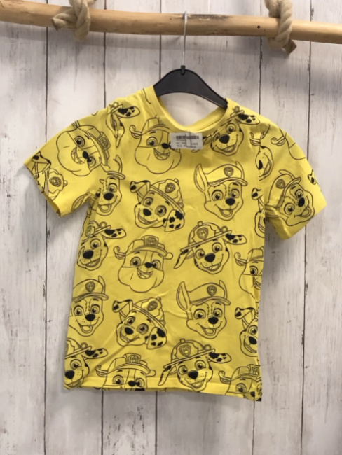 Paw Patrol  T-Shirt  Gr. 128  gelb Paw Patrol Köpfe 