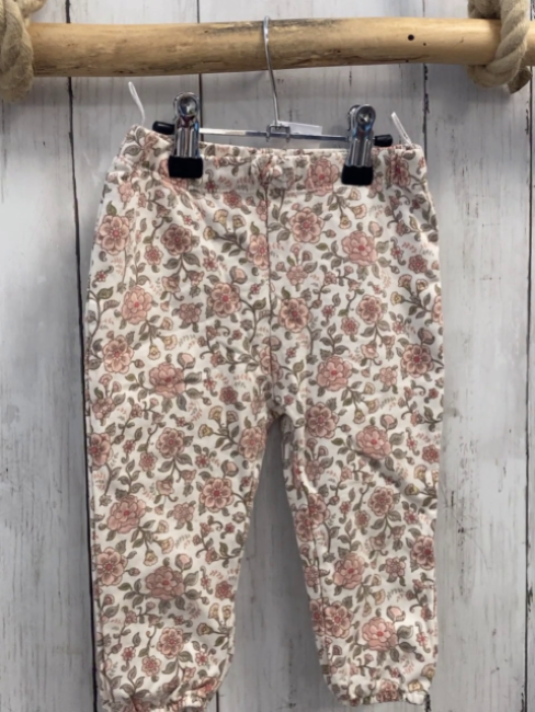   Jogginghose  Gr. 80  weiß Blumen 