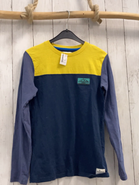 Vingino  Langarmshirt  Gr. 164  blau gelb 
