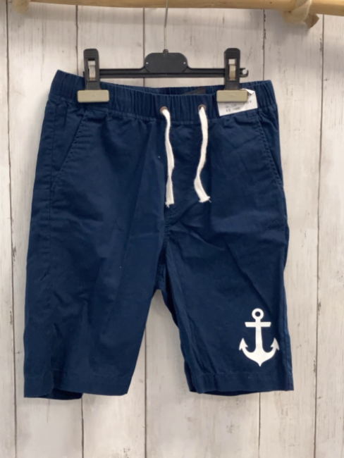 H&M  Shorts  Gr. 134  blau weißer Anker weiße Kordel 