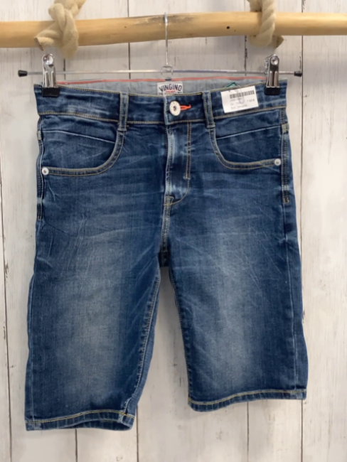 Vingino Shorts  Gr. 152  blau Jeans Bund verstellbar 