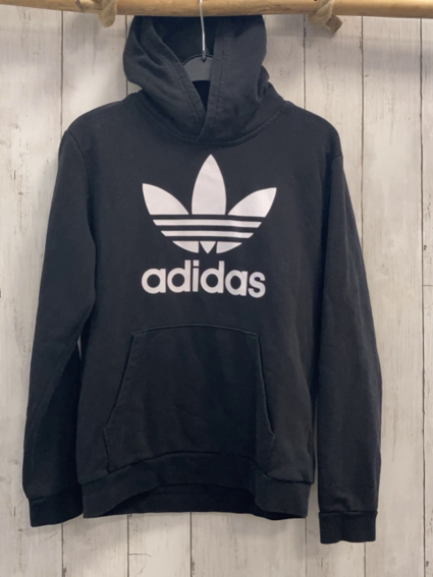 Adidas Pullover Gr. 152  schwarz weißes Logo