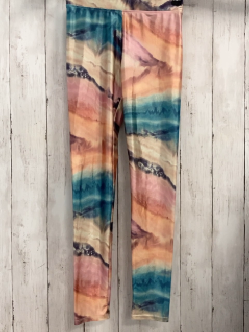 H&M Sportleggings Gr. 146  beige rosa blau