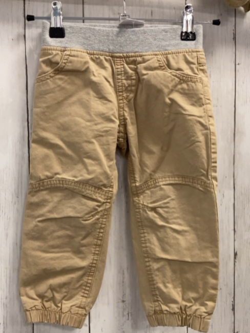   Hose  Gr. 86  beige gefüttert hellgrauer Strickbund 