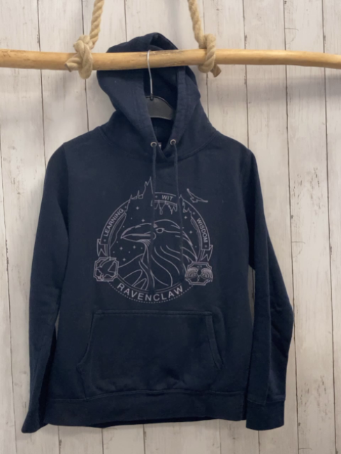 Just Hoods  Pullover  Gr. 158/164  blau Kapuze hellgraue Schrift 