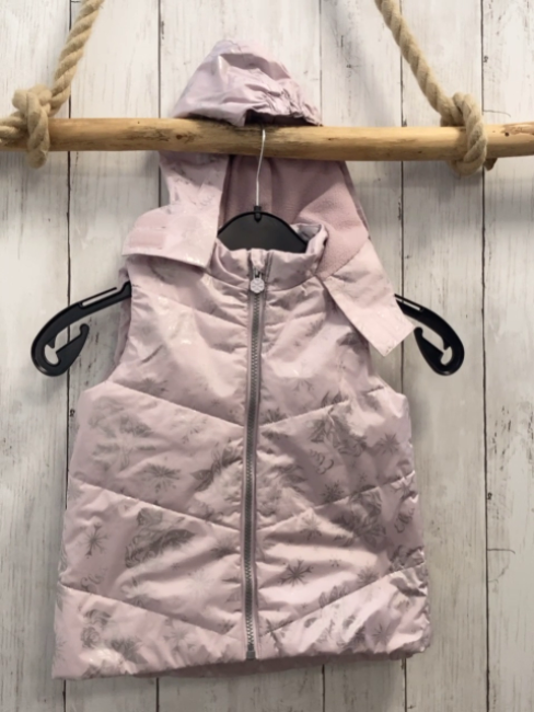 Disney  Weste  Gr. 110  rosa silber Druck Frozen Kapuze 
