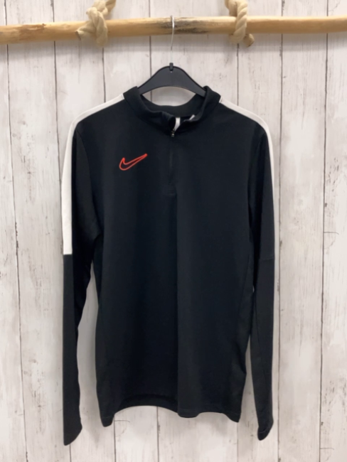 Nike Sportshirt Gr. 152  schwarz weiß Reißverschluss