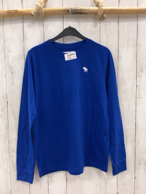 Abercrombie Langarmshirt Gr. 164  blau 