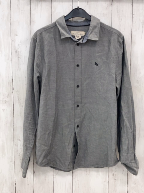 H&M Hemd Gr. 164  grau meliert