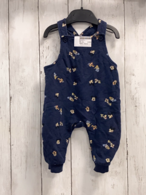 Dsney  Latzhose  Gr. 62  blau Disneyköpfe 