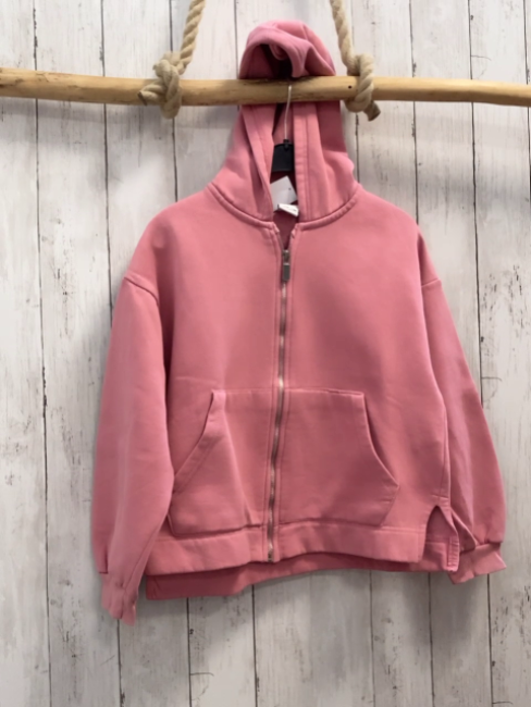 zara  Sweatjacke  Gr. 152  rosa Kapuze 
