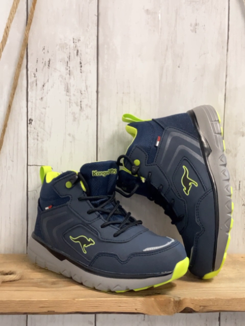 neu KangaROOS  Boots  Gr. 29  blau hellgrüner Bund graue Sohle 