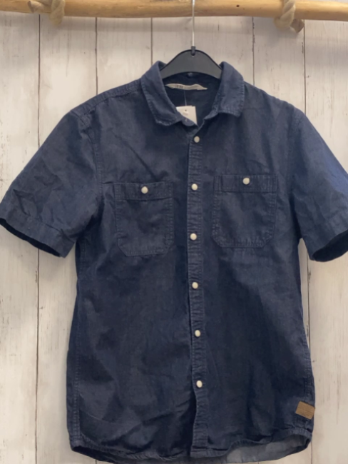 H&M  Sommerhemd  Gr. 158  blau 