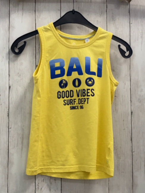 Okaidi  Sporttop Gr. 140  gelb Schrift 