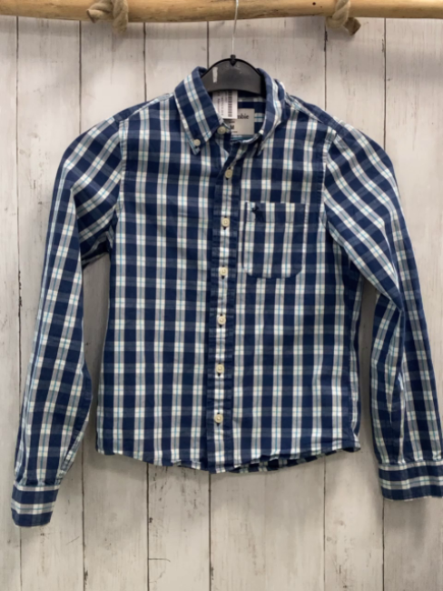 Abercrombie  Hemd  Gr. 146/152  blau hellgrau türkis weiß kariert 