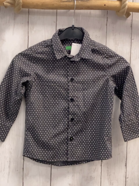 H&M  Hemd  Gr. 92  grau weiße Sterne 