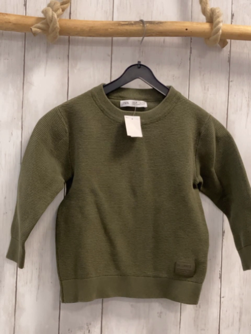 Zara  Pullover  Gr. 116  kiwi Rippen Strick 