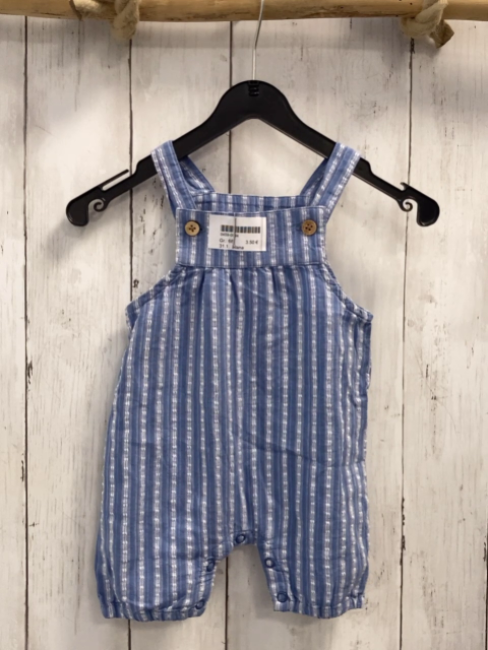 Alana  Latzshorts  Gr. 68  hellblau blau weiße Streifen 