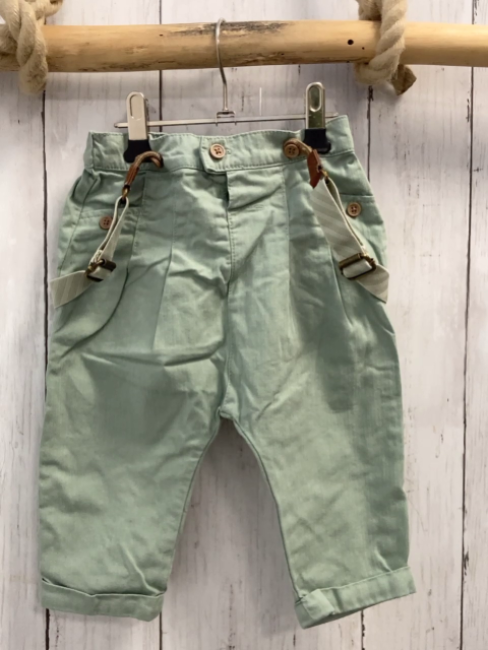 2tlg Next  Hose mit Hosenträgern  Gr. 74  mint 