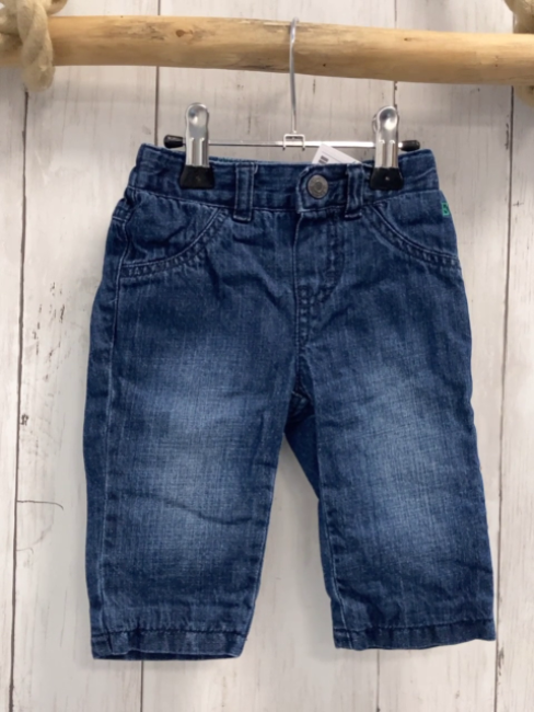 Esprit  Hose  Gr. 68  blau Jeans gefüttert Bund verstellbar