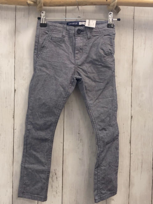 Okaidi  Hose  Gr. 110  grau hellgrau meliert Bund verstellbar 