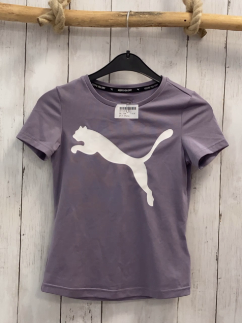Puma  Sportshirt  Gr. 134  flieder weißer puma 