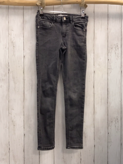 Zara  Hose  Gr. 134  grau Jeans Bund verstellbar 