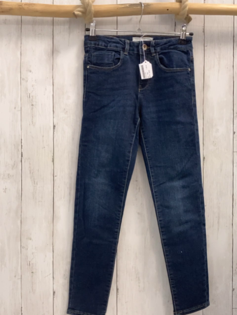 Zara  Hose  Gr. 134  blau Jeans Bund verstellbar 