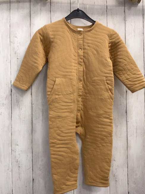 H&M  Overall Gr. 92  ocker Struktur 