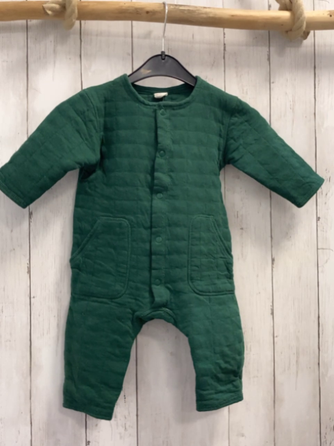 H&M  Overall Gr. 80  grün Struktur 