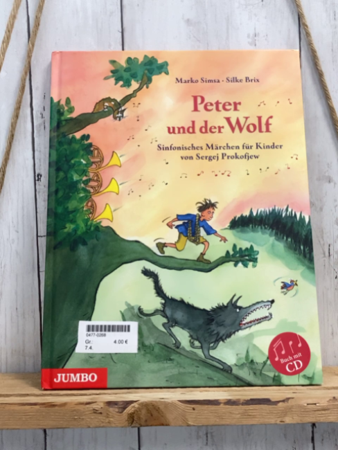  Buch + CD  Peter und der Wolf 