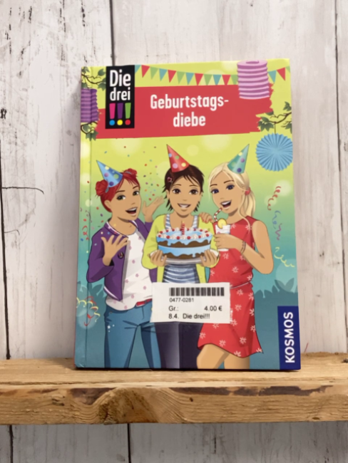 Die drei!!!  Buch Geburtstagsdiebe 