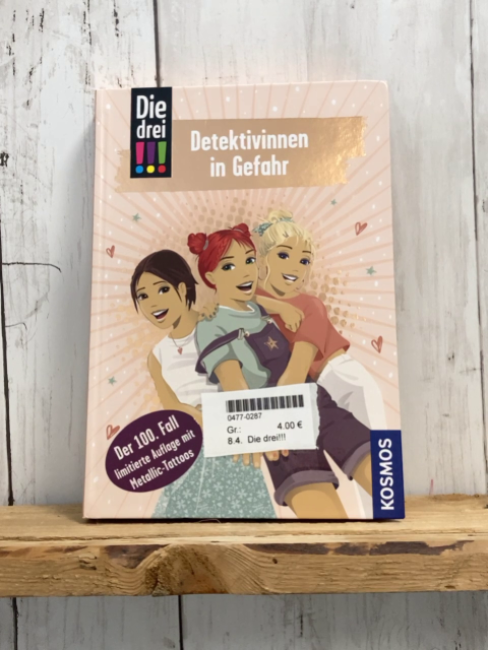 Die drei!!!  Buch Detektivinnen in Gefahr 