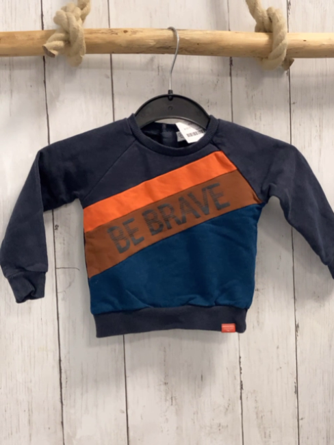 Dirkje  Pullover  Gr. 74  petrol braun orange blau 