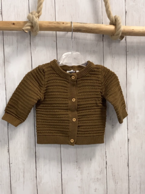 Name it  Strickjacke  Gr. 68  braun Rippen 