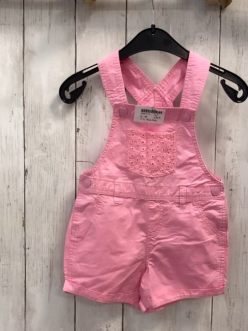 Blue Pink  Latzshorts  Gr. 86  rosa Brusttasche mit Lochstickeri 