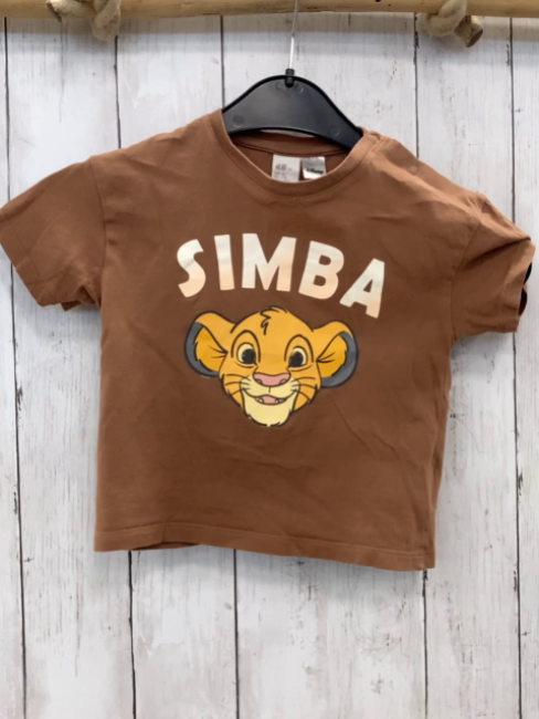 H&M  T-Shirt  Gr. 86  braun Simba 